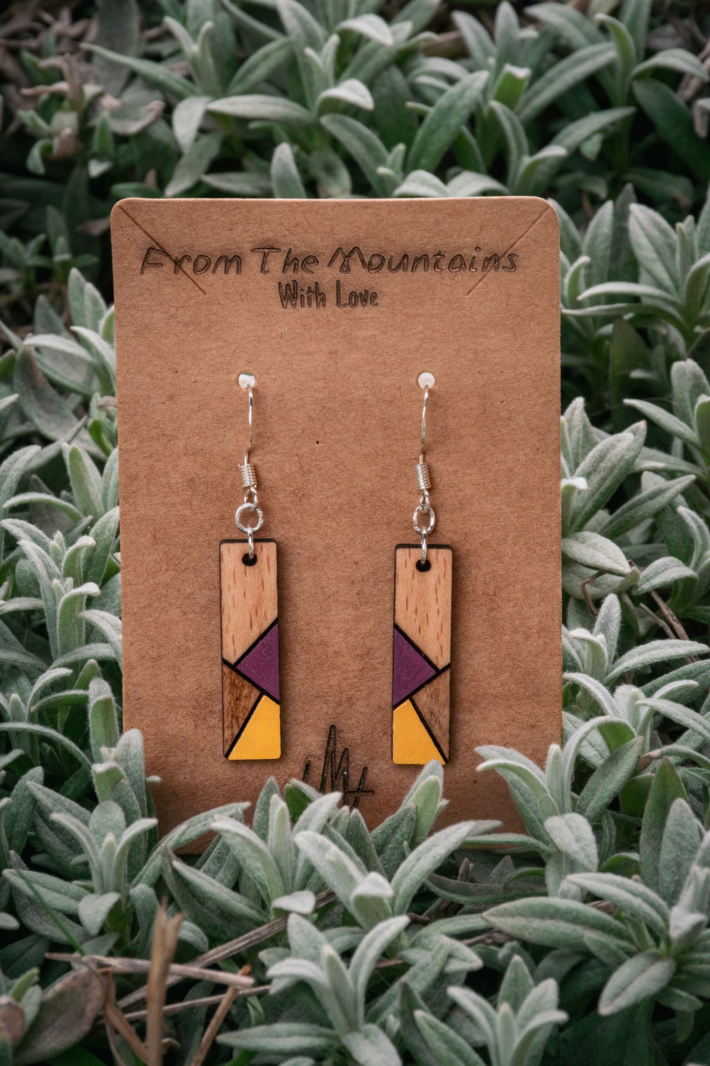 Boucles d’oreilles en bois