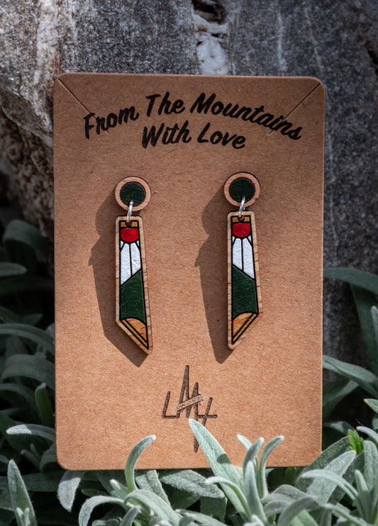 Boucles d’oreilles en bois