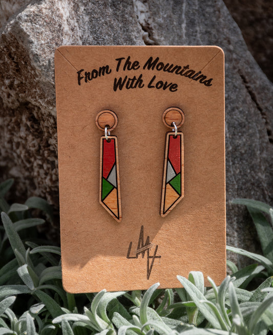 Boucles d’oreilles en bois