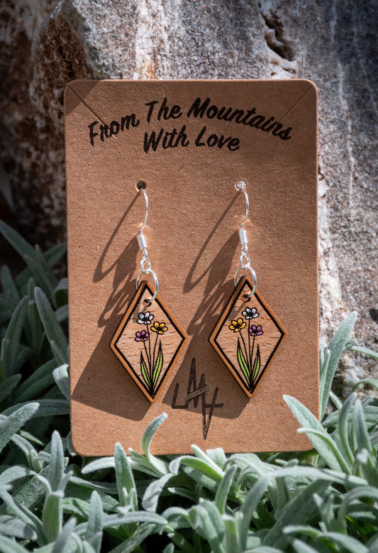 Boucles d’oreilles en bois