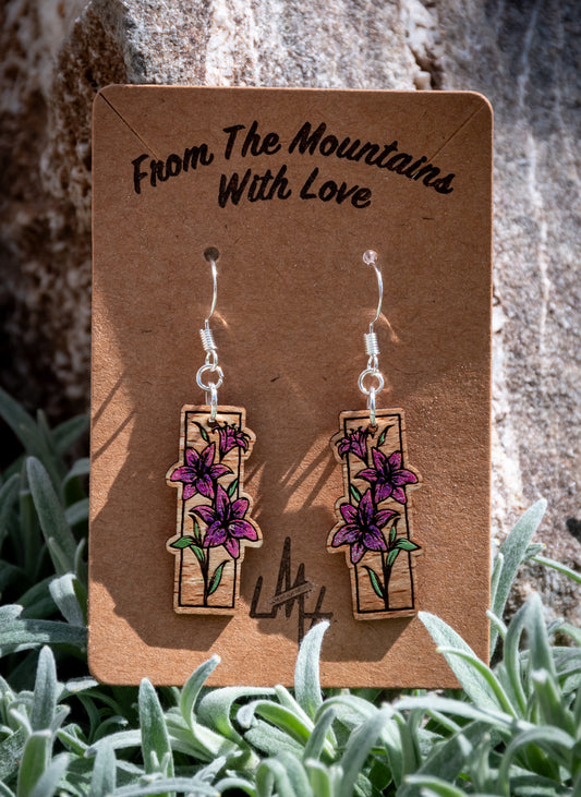 Boucles d’oreilles en bois