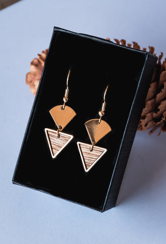 Boucles d’oreilles en bois