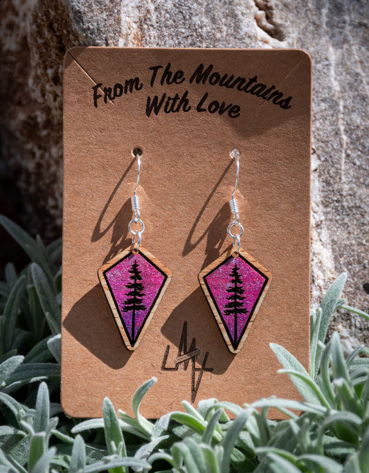 Boucles d’oreilles en bois