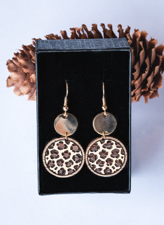 Boucles d’oreilles en bois