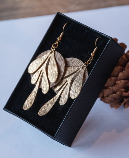 Boucles d’oreilles en bois
