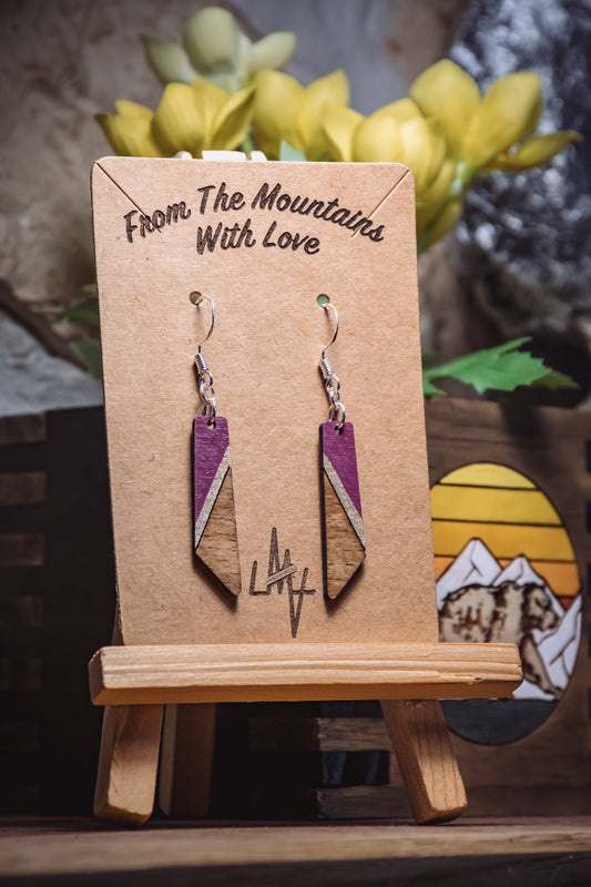 Boucles d’oreilles en bois