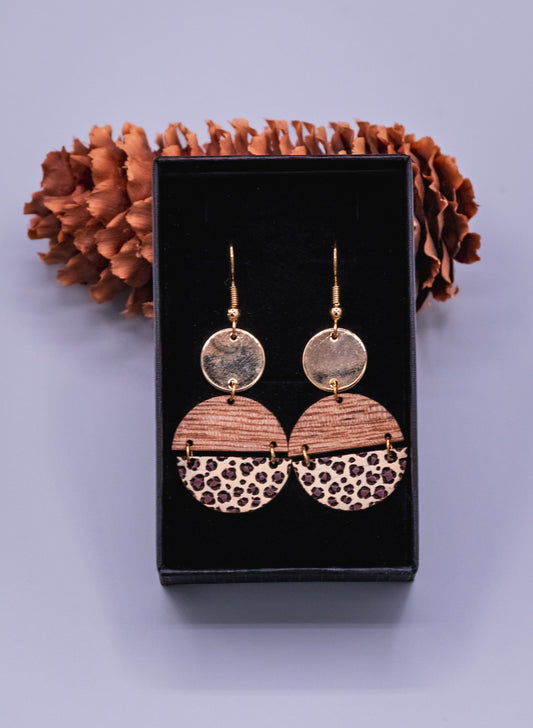 Boucles d’oreilles en bois