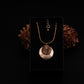 Collier en bois et chaîne