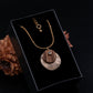 Collier en bois et chaîne