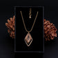 Collier en bois et chaîne