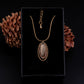 Collier en bois et chaîne