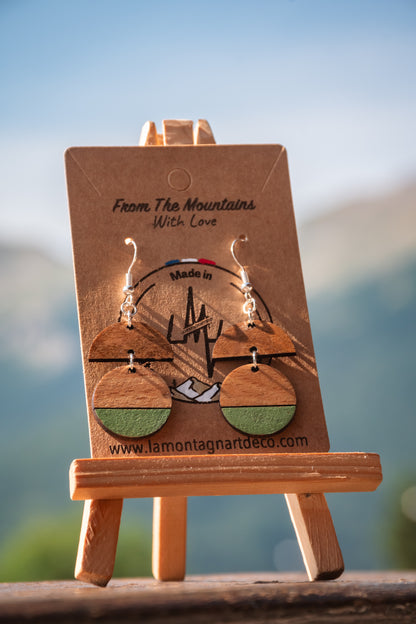 Boucles d’oreilles en bois