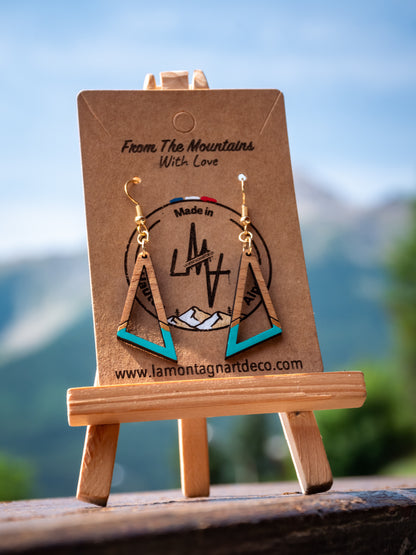 Boucles d’oreilles en bois