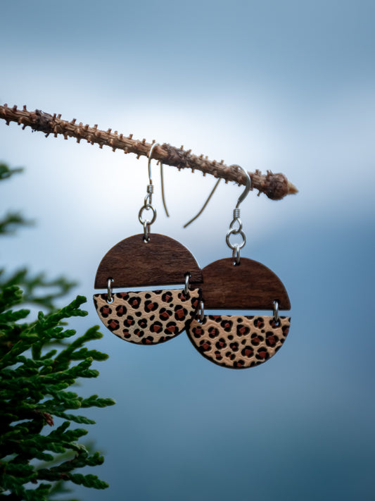 Boucles d’oreilles en bois