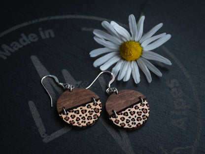 Boucles d’oreilles en bois