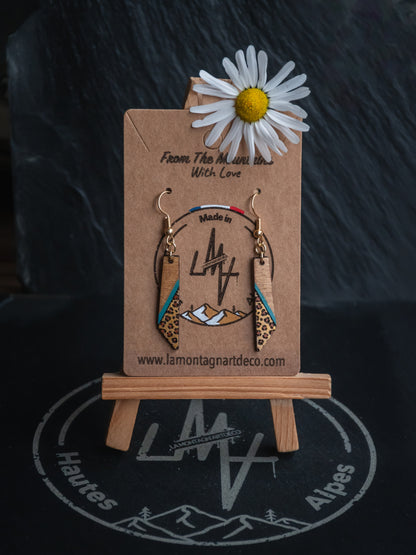 Boucles d’oreilles en bois