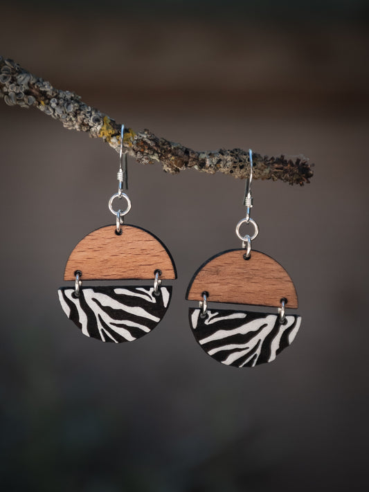 Boucles d’oreilles en bois