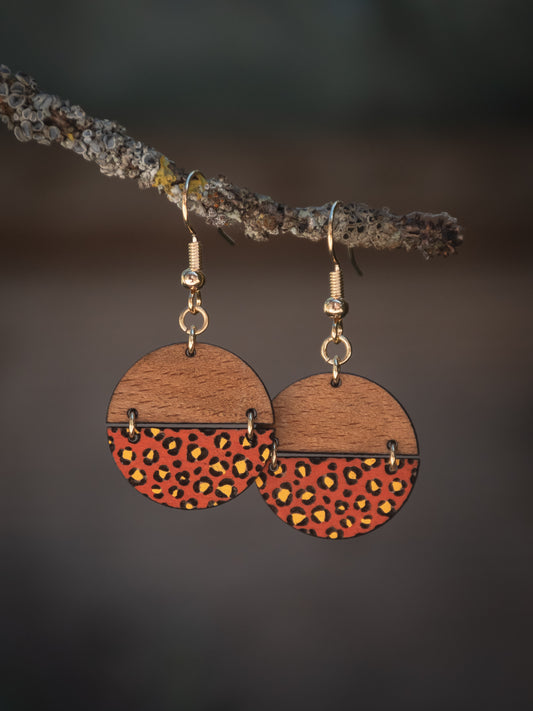 Boucles d’oreilles en bois