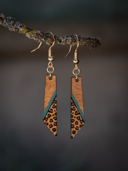 Boucles d’oreilles en bois