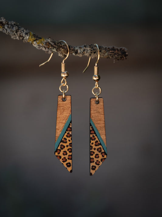 Boucles d’oreilles en bois