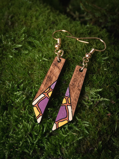 Boucles d’oreilles en bois