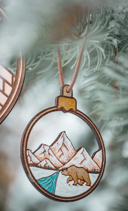 Boule de Noël en bois