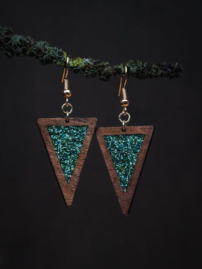 Boucles d’oreilles en bois