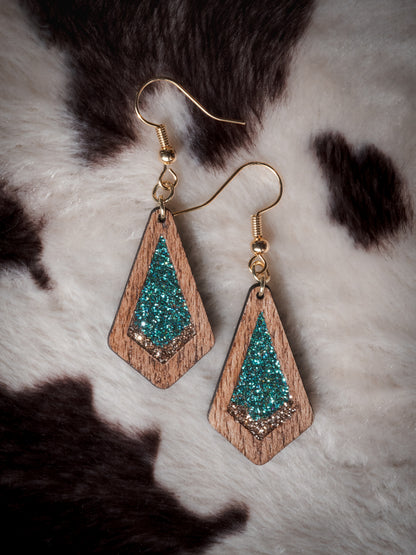 Boucles d’oreilles en bois