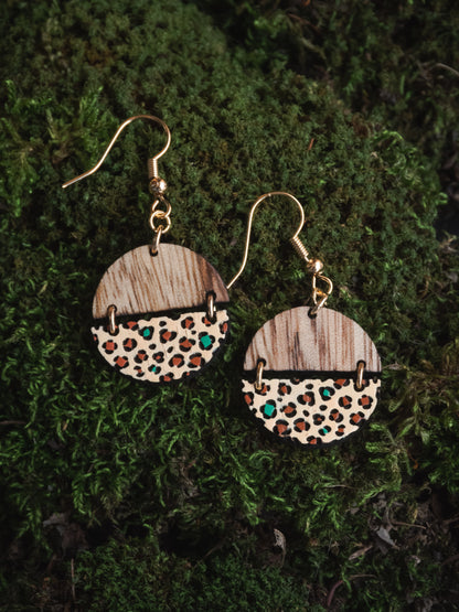 Boucles d’oreilles en bois