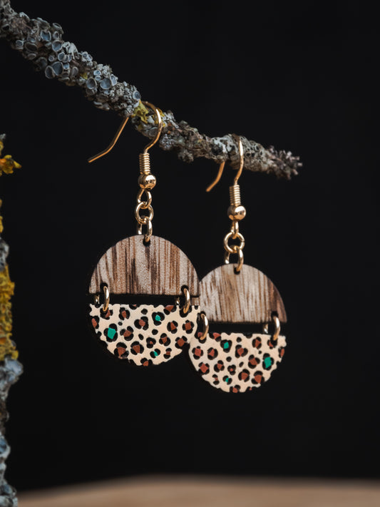 Boucles d’oreilles en bois