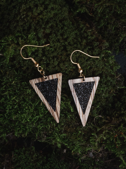 Boucles d’oreilles en bois