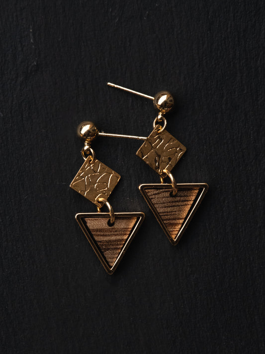 Boucles d’oreilles en bois