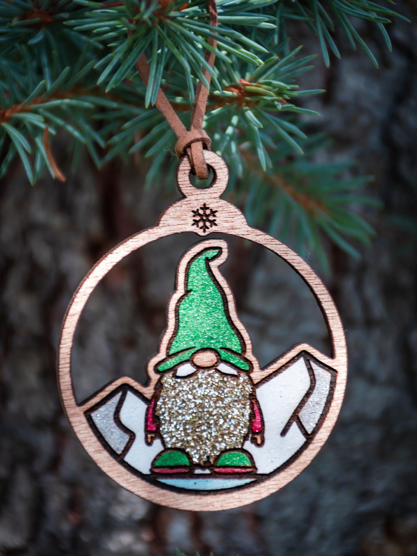 Boule de Noël en bois