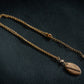 Collier en bois et chaîne