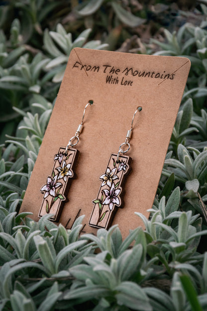 Boucles d’oreilles en bois
