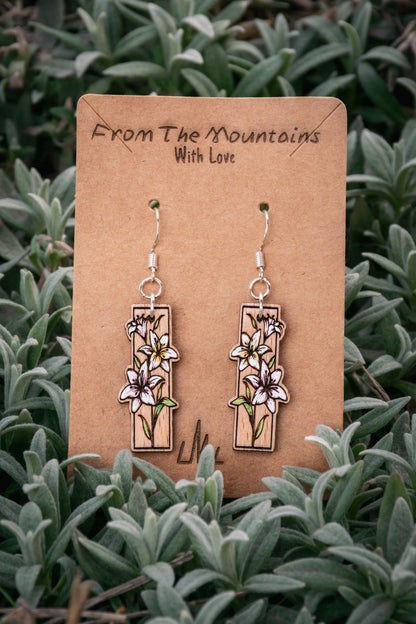 Boucles d’oreilles en bois