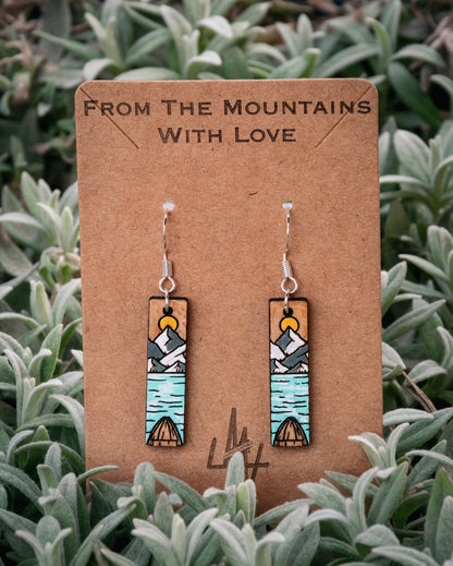 Boucles d’oreilles en bois