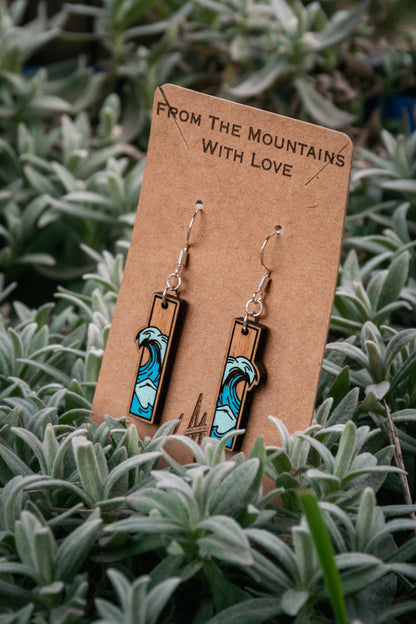 Boucles d’oreilles en bois