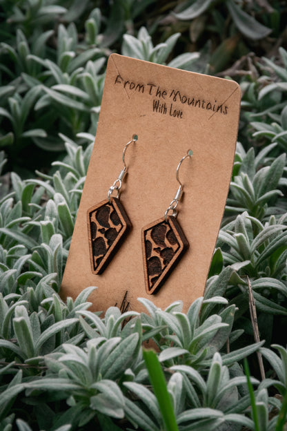 Boucles d’oreilles en bois