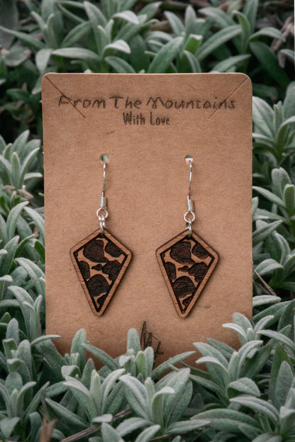 Boucles d’oreilles en bois