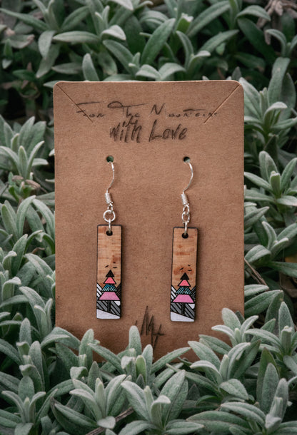 Boucles d’oreilles en bois
