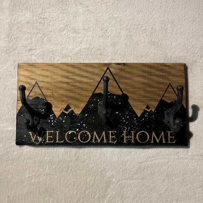 PORTE MANTEAUX noir/argenté