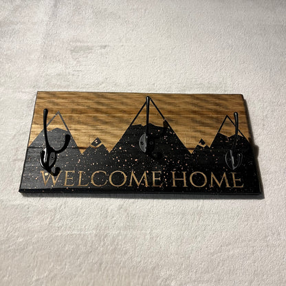 PORTE MANTEAUX noir/cuivrée