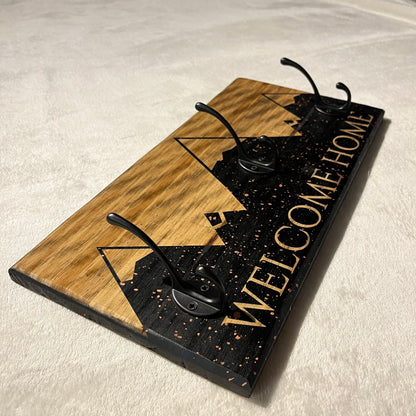 PORTE MANTEAUX noir/cuivrée