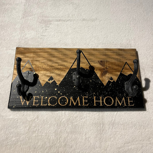 PORTE MANTEAUX noir/dorée