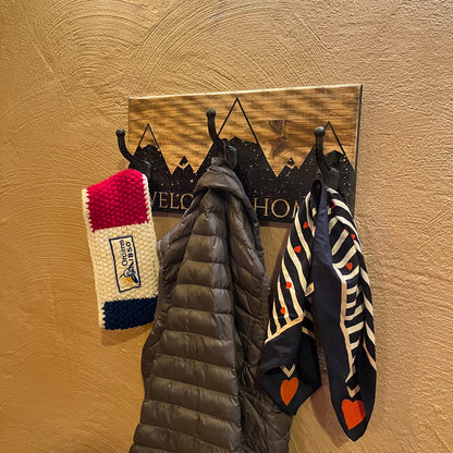 PORTE MANTEAUX noir/dorée